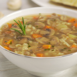 mushroom barley soup with mini meatballs recipe