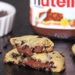 nutella stuffed chocolate chip cookies recipe