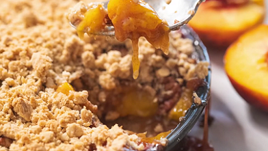 peach crumb pie recipe