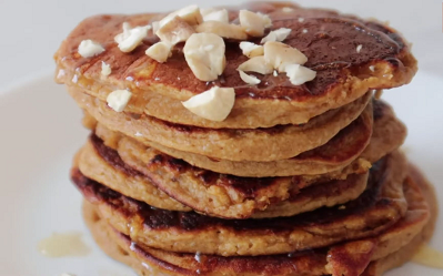 pumpkin oat chocolate chip pancakes recipe