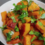 roasted butternut squash with cilantro cream recipe