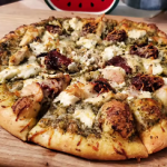 roasted garlic chicken pesto pizza recipe