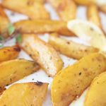 roasted lemon garlic potato wedges recipe