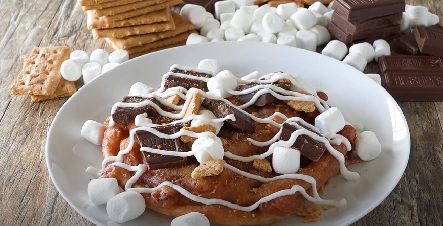 S'mores Funnel Cake Fries Recipe