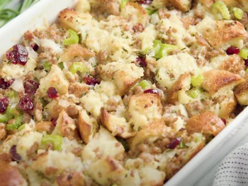 Chesapeake Bay Sausage and Crab Stuffing Recipe