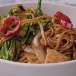 sesame noodles with chicken and broccoli recipe