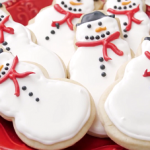 snowman sugar cookies