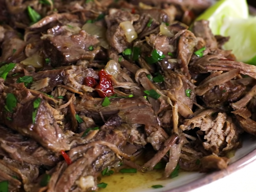 sweet and spicy slow cooked barbacoa pork recipe