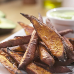 sweet potato wedges with garlic avocado aioli recipe