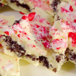 white chocolate candy cane oreo bark recipe