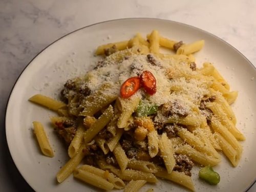 Whole Wheat Rigatoni with Roasted Vegetables Recipe