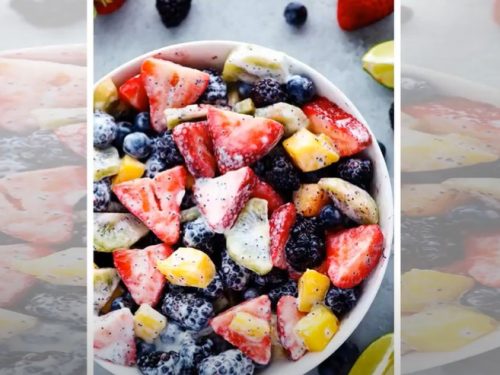 creamy poppyseed fruit salad recipe