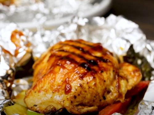 grilled hawaiian barbecue chicken in foil recipe