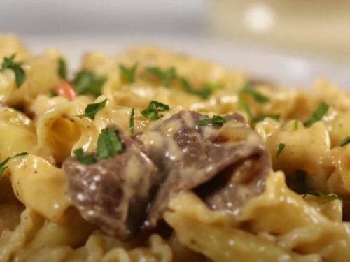 philly cheesesteak pasta recipe