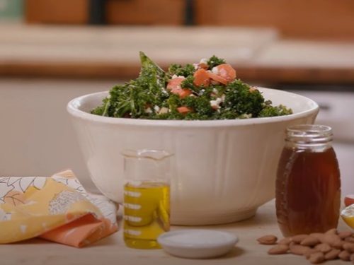 easy kale salad with fresh lemon dressing recipe