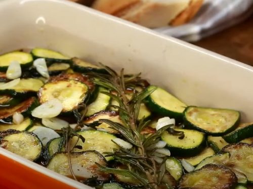 marinated zucchini with bow ties recipe