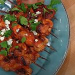 honey, lime & sriracha chicken skewers recipe