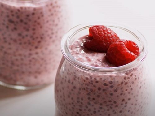 coconut lime raspberry chia pudding recipe