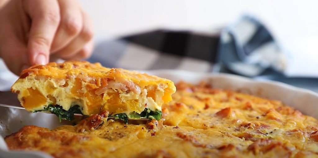 butternut squash and bacon quiche recipe