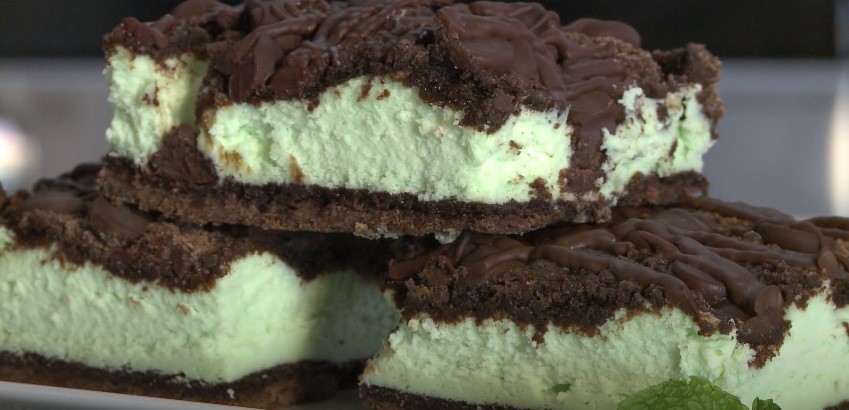 frozen grasshopper squares recipe