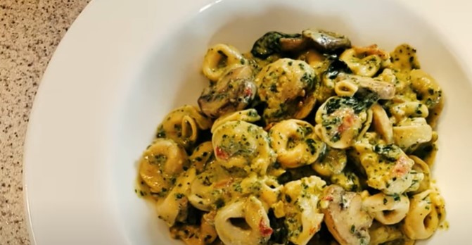 tortellini with pesto and roasted veggies recipe