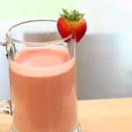 2 ingredient vegan strawberry milkshake recipe