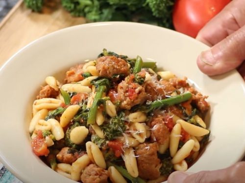 broccoli rabe and sausage parsnip pasta recipe