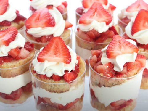 strawberry mousse trifles recipe