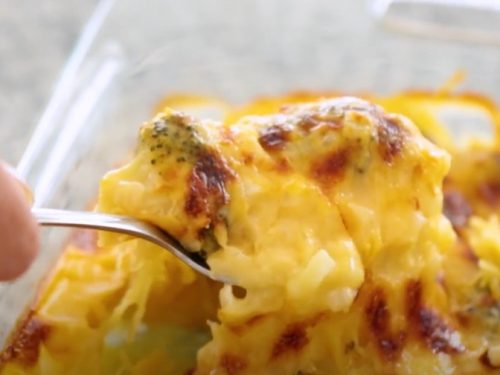 cheesy spaghetti squash casserole recipe