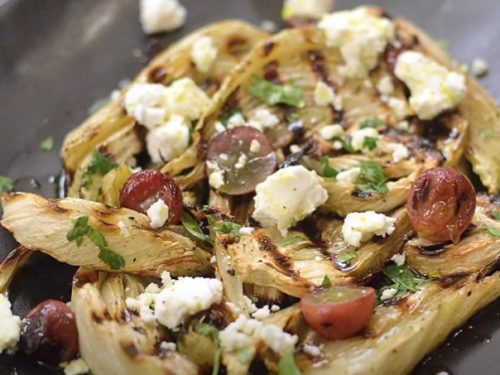 warm fennel and bitter greens salad recipe