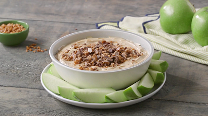 3-ingredient caramel cheesecake apple dip recipe