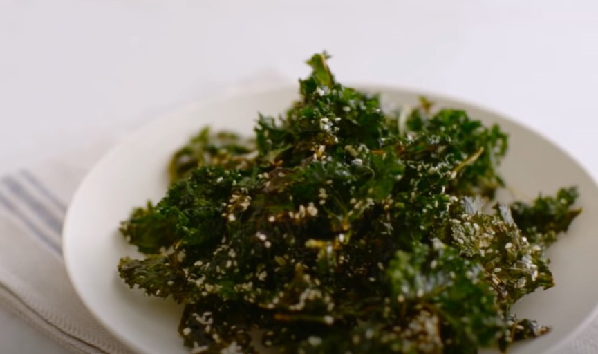 maple sesame kale chips recipe