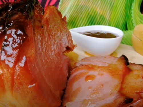 slow cooker spiral ham with apricot-dijon glaze recipe