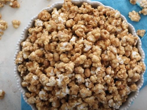 caramel pretzel popcorn recipe