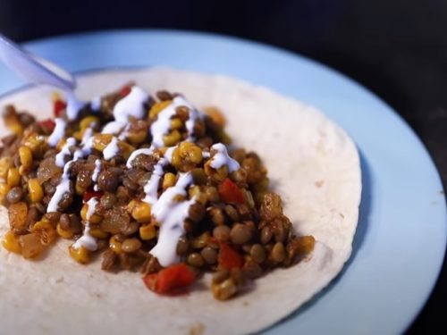 slow-cooked vegetarian lentil tacos recipe