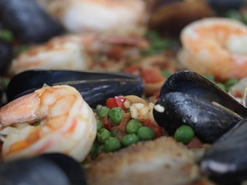 weeknight seafood paella recipe