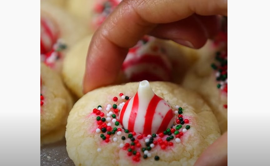 candy cane kiss cookies recipe