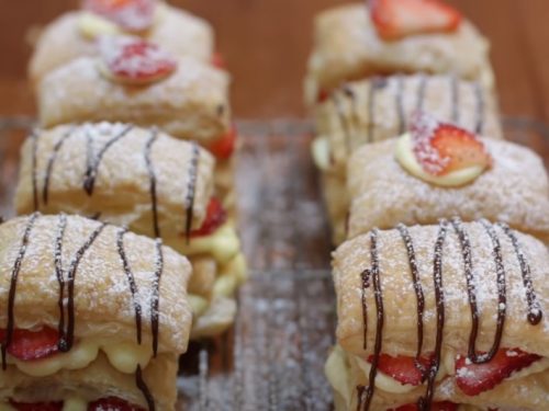 ice-cream phyllo napoleons recipe