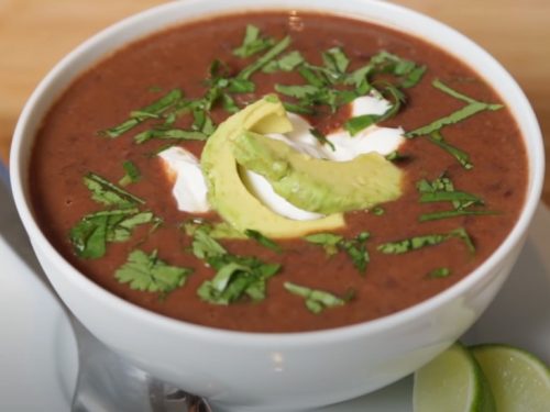 slow cooker black bean soup recipe