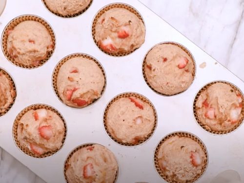 strawberry banana oat muffins recipe