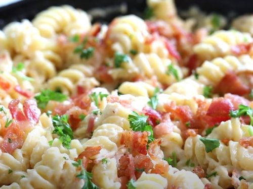 bacon ranch chicken and pasta bake recipe