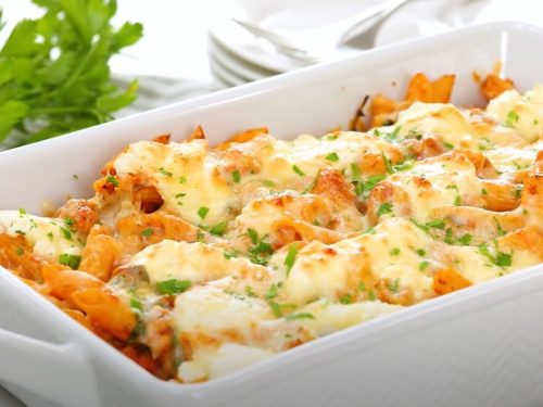 three cheese pasta bake recipe