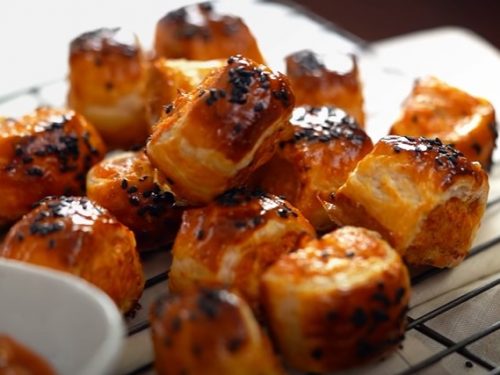 sausage rolls with spicy honey mustard sauce recipe