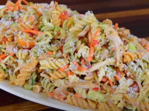 chicken club pasta salad recipe