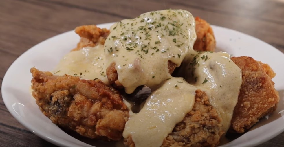 parmesan garlic crusted chicken with garlic alfredo shells recipe