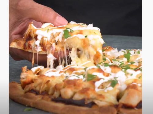 chicken enchilada pizza recipe