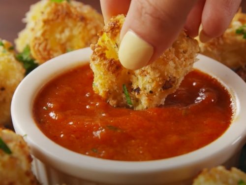 crispy buffalo fried tortellini recipe