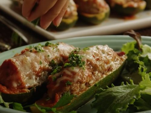 easy stuffed zucchini boats recipe