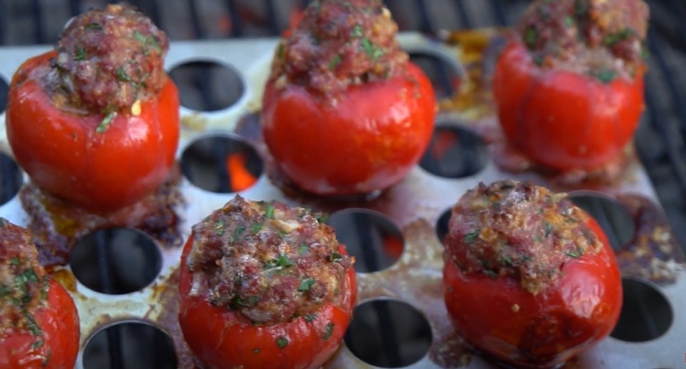 saffron shrimp and stuffed cherry peppers recipe