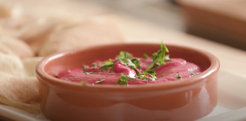 Creamy Beet Dip with White Crudités Recipe